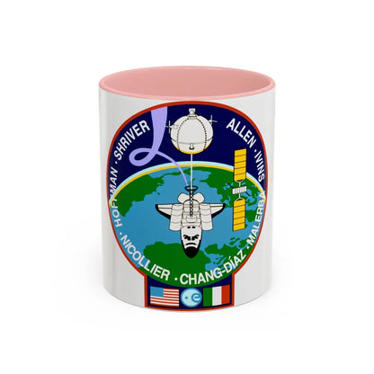 STS 46 (NASA) Accent Coffee Mug-11oz-Pink-Go Mug Yourself