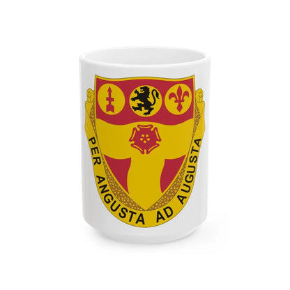 218th Field Artillery Regiment (U.S. Army) White Coffee Mug-15oz-Go Mug Yourself