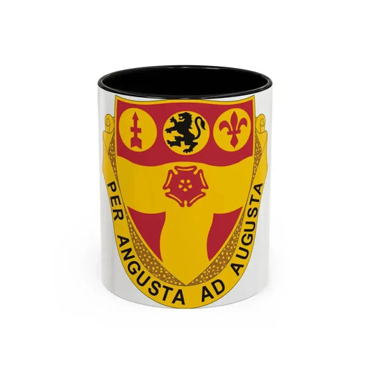 218th Field Artillery Regiment (U.S. Army) Accent Coffee Mug 11oz Black - Go Mug Yourself