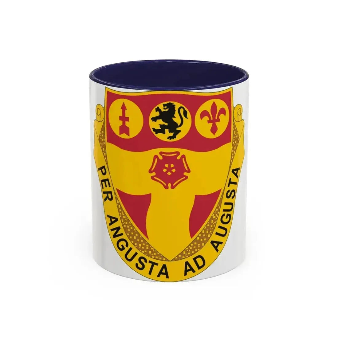 218th Field Artillery Regiment (U.S. Army) Accent Coffee Mug 11oz Navy - Go Mug Yourself