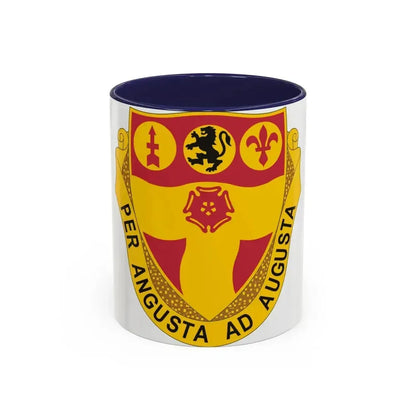 218th Field Artillery Regiment (U.S. Army) Accent Coffee Mug 11oz Navy - Go Mug Yourself