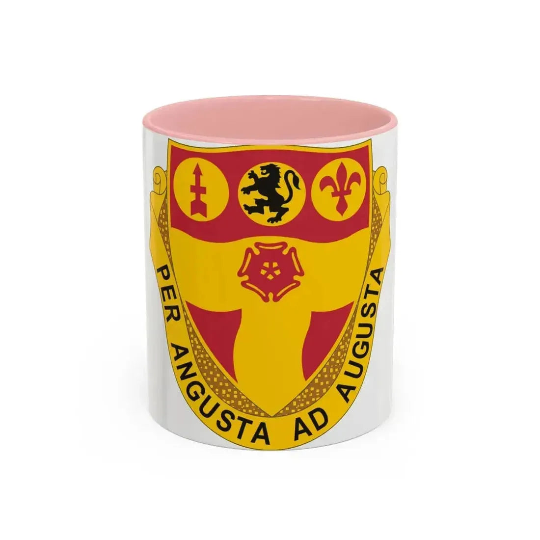 218th Field Artillery Regiment (U.S. Army) Accent Coffee Mug 11oz Pink - Go Mug Yourself