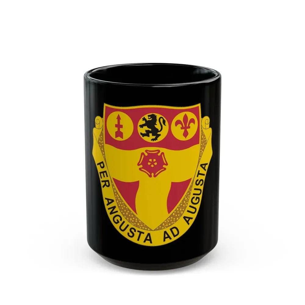 218th Field Artillery Regiment (U.S. Army) Black Coffee Mug 15oz - Go Mug Yourself