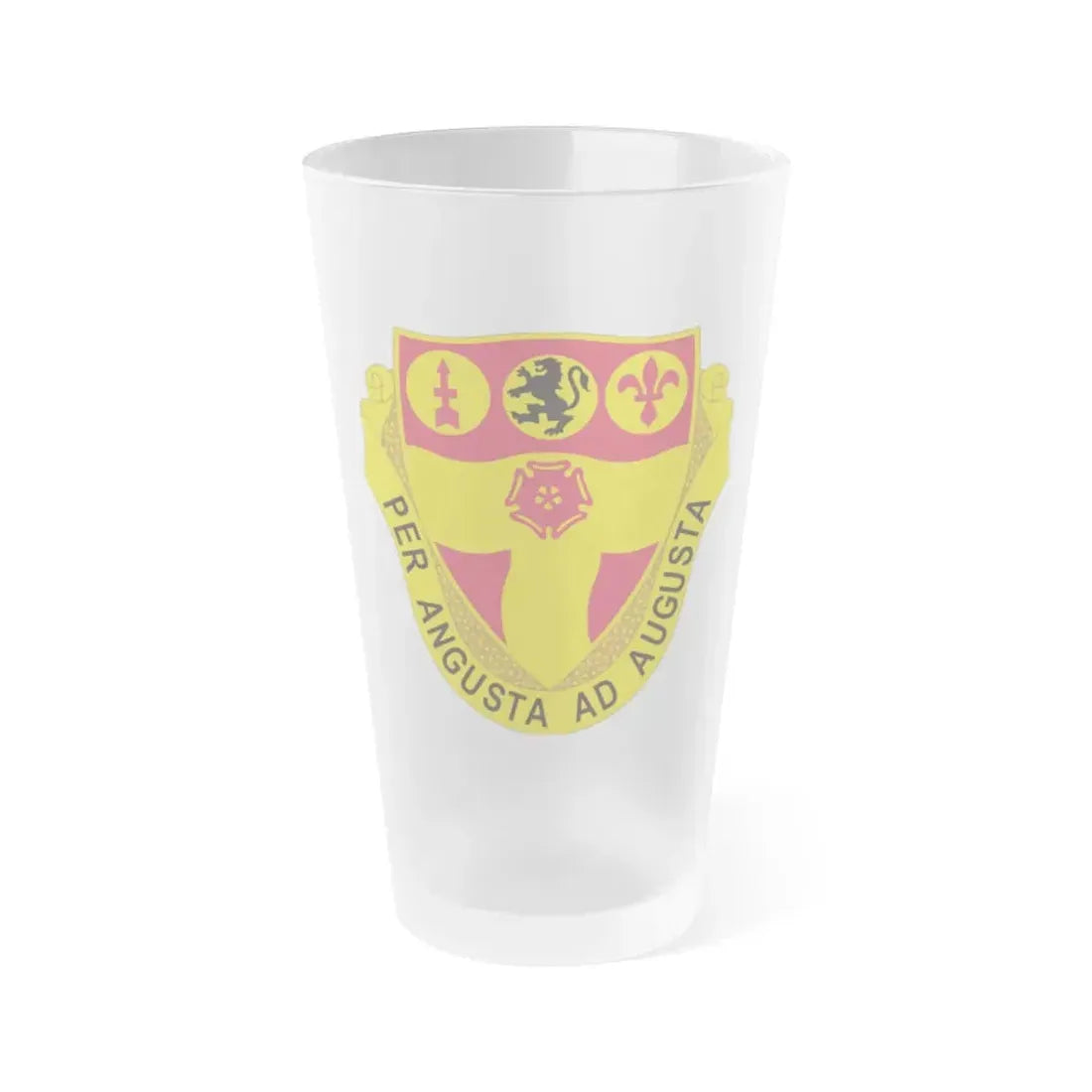 218th Field Artillery Regiment (U.S. Army) Frosted Pint Glass 16oz Default Title - Go Mug Yourself