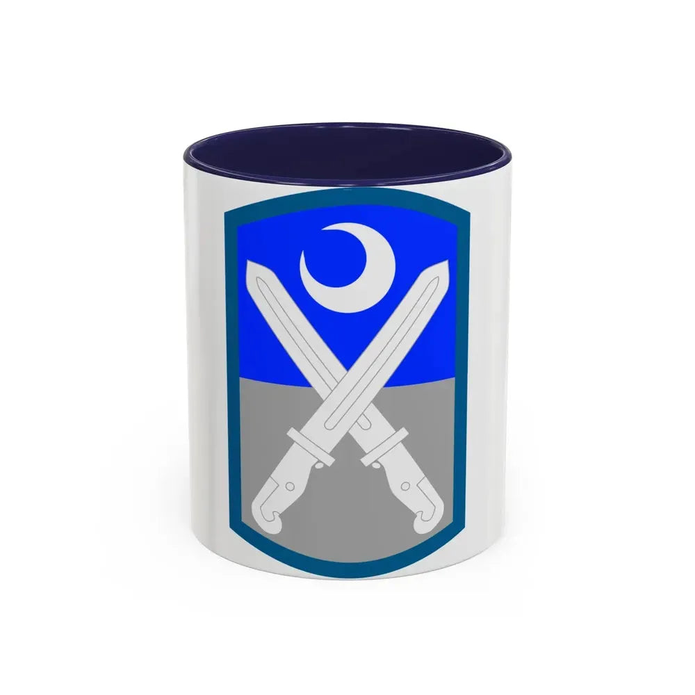 218th Infantry Brigade SSI (U.S. Army) Accent Coffee Mug 11oz Navy - Go Mug Yourself
