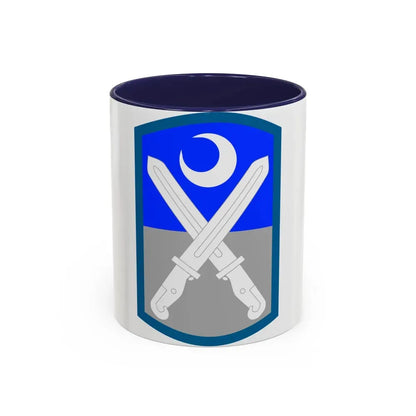 218th Infantry Brigade SSI (U.S. Army) Accent Coffee Mug 11oz Navy - Go Mug Yourself