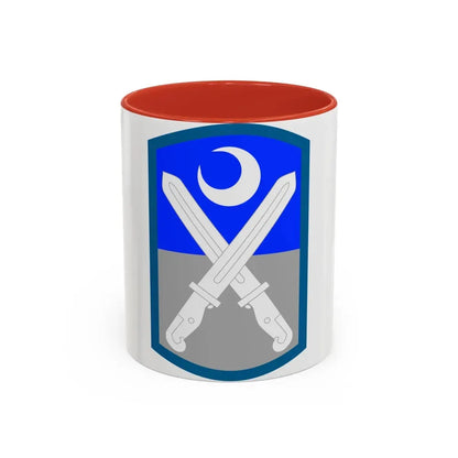 218th Infantry Brigade SSI (U.S. Army) Accent Coffee Mug 11oz Red - Go Mug Yourself