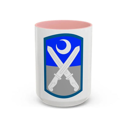 218th Infantry Brigade SSI (U.S. Army) Accent Coffee Mug 15oz Pink - Go Mug Yourself