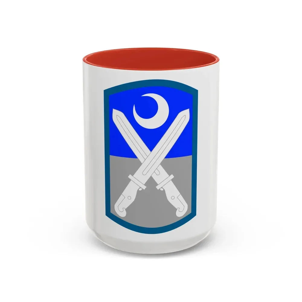 218th Infantry Brigade SSI (U.S. Army) Accent Coffee Mug 15oz Red - Go Mug Yourself