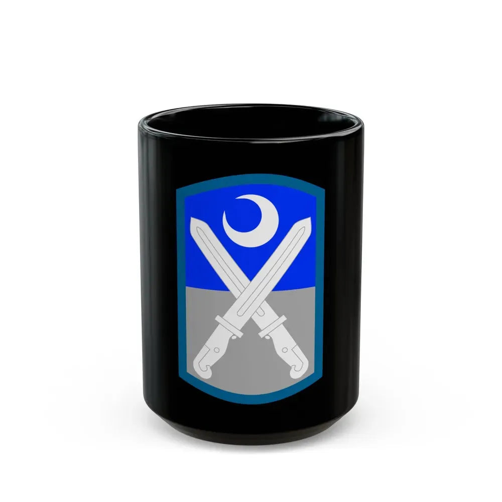 218th Infantry Brigade SSI (U.S. Army) Black Coffee Mug 15oz - Go Mug Yourself