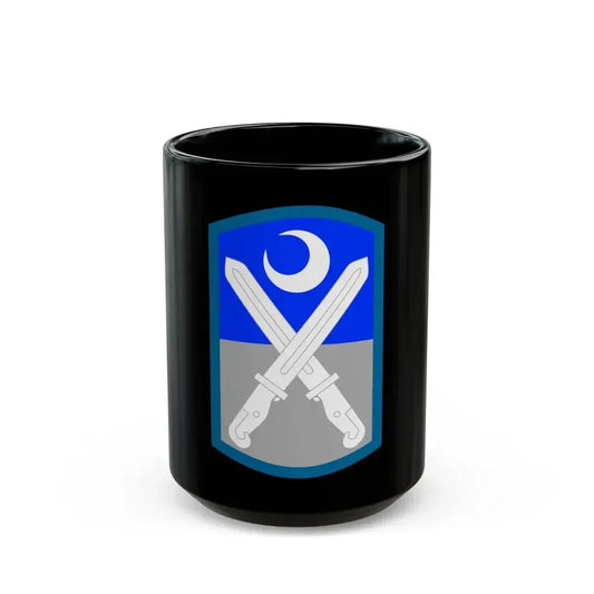 218th Infantry Brigade SSI (U.S. Army) Black Coffee Mug 15oz - Go Mug Yourself