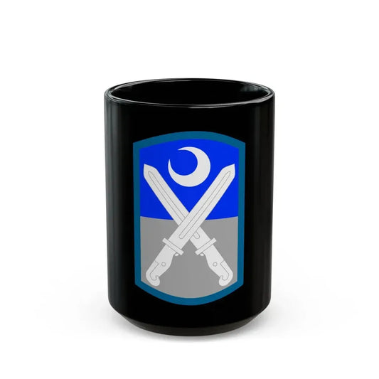 218th Infantry Brigade SSI (U.S. Army) Black Coffee Mug 15oz - Go Mug Yourself