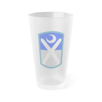 218th Infantry Brigade SSI (U.S. Army) Frosted Pint Glass 16oz Default Title - Go Mug Yourself