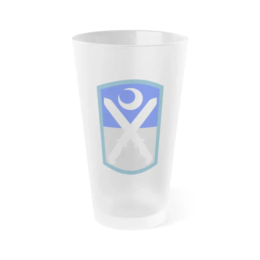 218th Infantry Brigade SSI (U.S. Army) Frosted Pint Glass 16oz Default Title - Go Mug Yourself