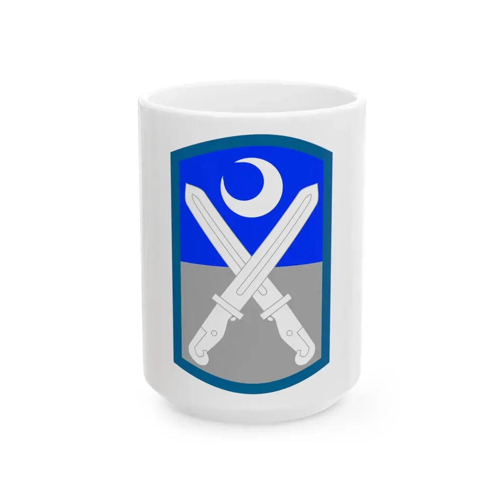 218th Infantry Brigade SSI (U.S. Army) White Coffee Mug 15oz - Go Mug Yourself