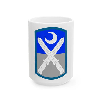 218th Infantry Brigade SSI (U.S. Army) White Coffee Mug 15oz - Go Mug Yourself