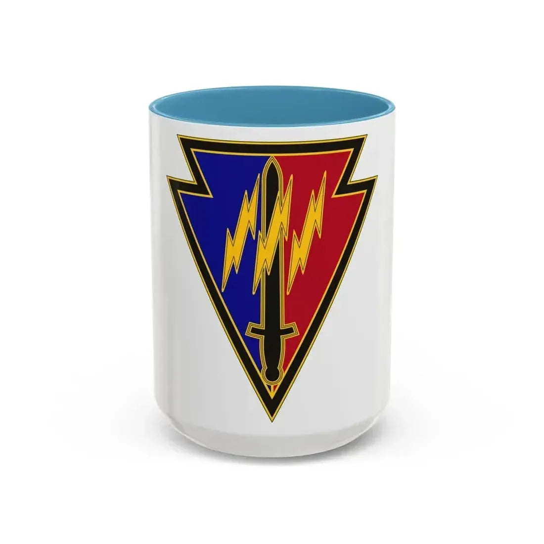 219 Engineer Brigade (U.S. Army) Accent Coffee Mug 15oz Light Blue - Go Mug Yourself