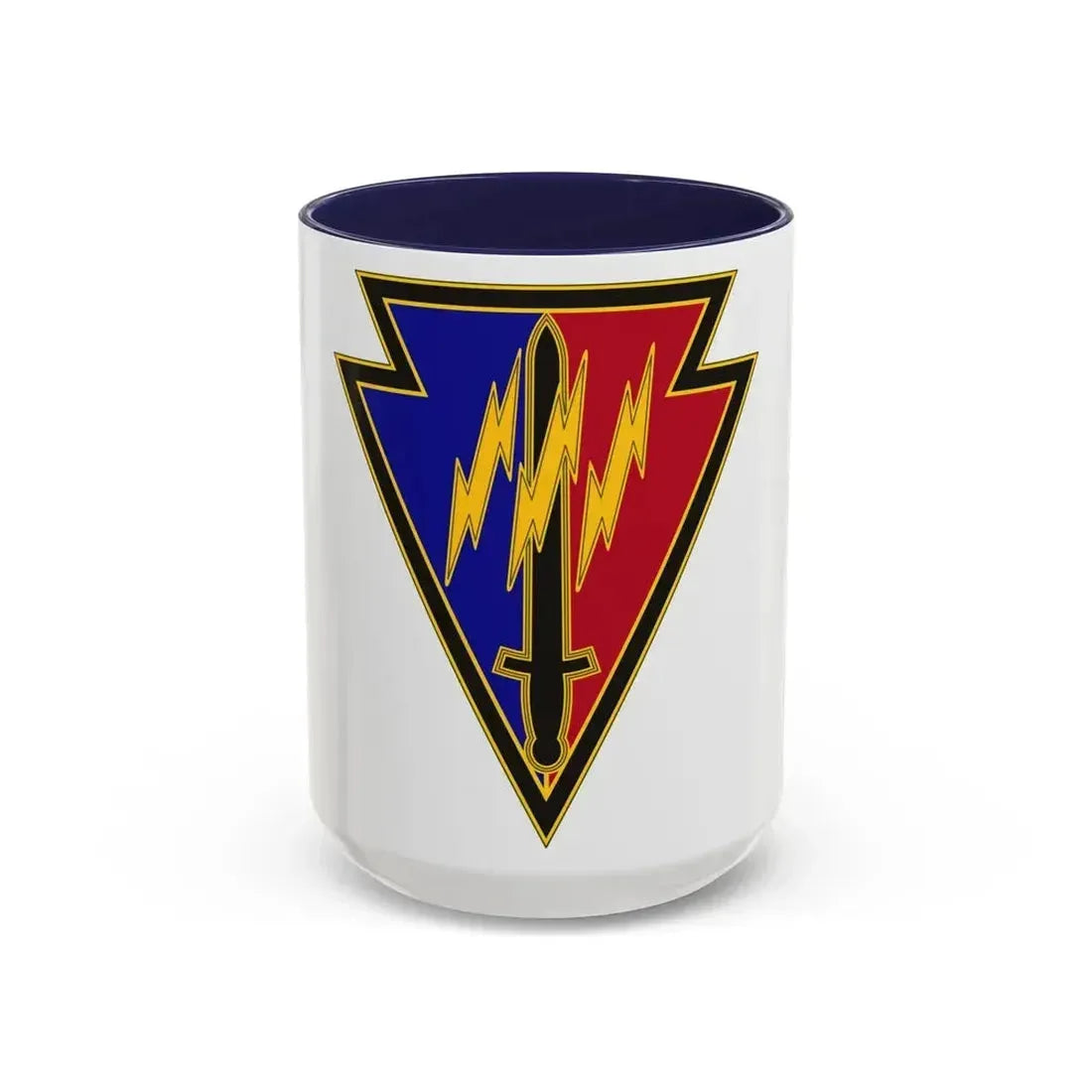 219 Engineer Brigade (U.S. Army) Accent Coffee Mug 15oz Navy - Go Mug Yourself