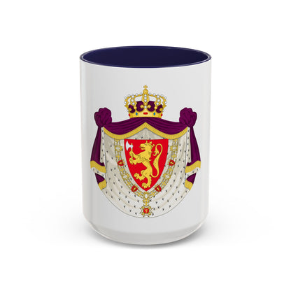 Greater royal coat of arms of Norway - Accent Coffee Mug