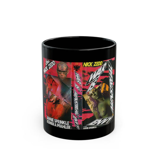 WAR IS MENSTRUAL ENVY (VHS COVER) - Black Coffee Mug