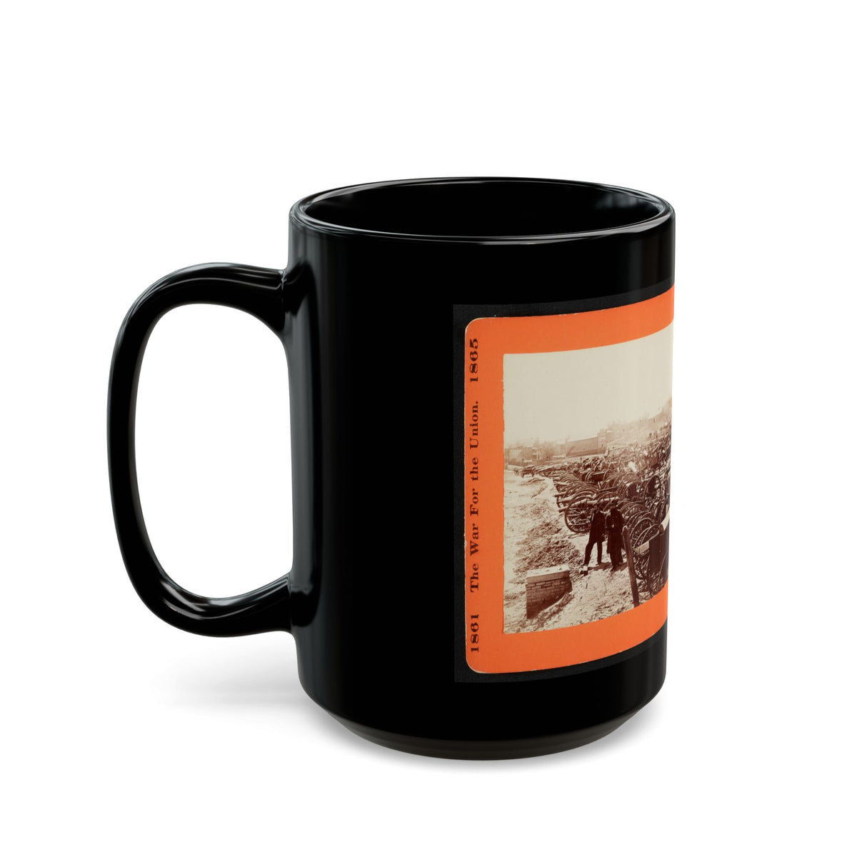 Artillery Captured From The Rebels (U.S. Civil War) Black Coffee Mug