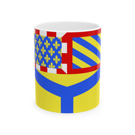 Drapeau de l'Yonne France 2 - Mug à café blanc