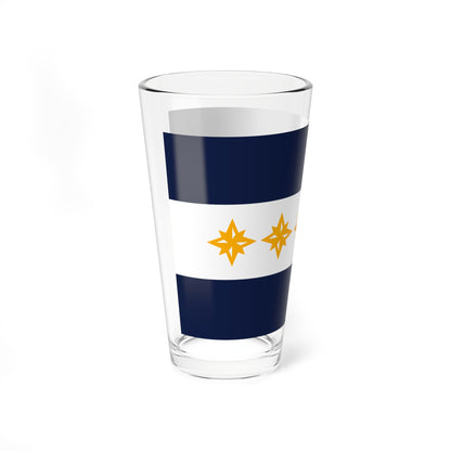 Flag of Wheeling, West Virginia - Pint Glass 16oz