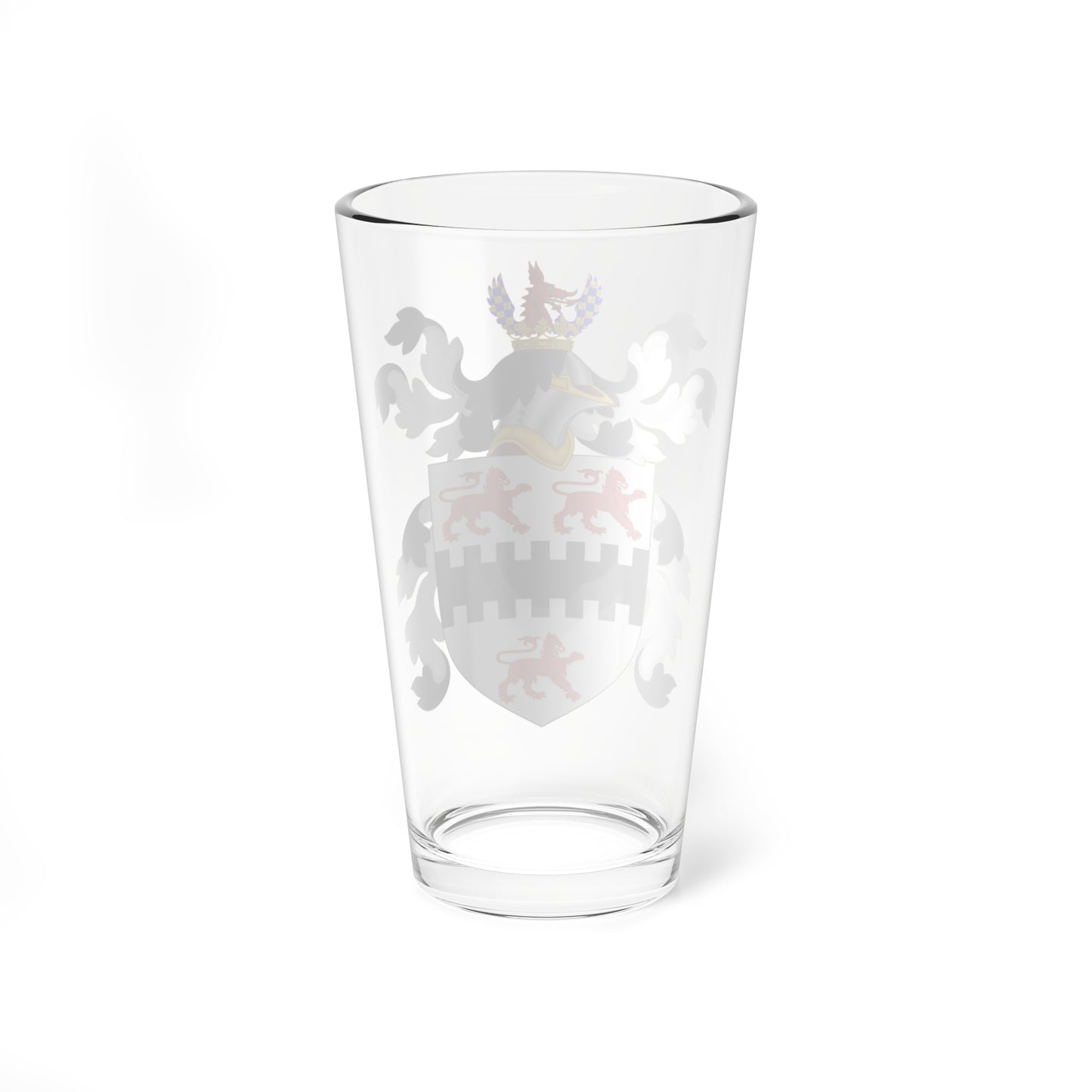 Coat of Arms of William Coddington (United States) (Coat of Arms) Pint Glass 16oz