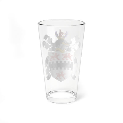 Coat of Arms of William Coddington (United States) (Coat of Arms) Pint Glass 16oz