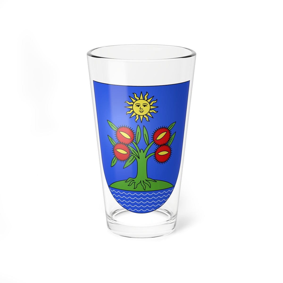 Massagno-coat of arms (Switzerland) (Coat of Arms) Pint Glass 16oz