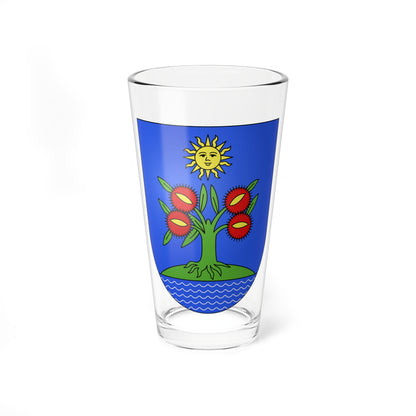 Massagno-coat of arms (Switzerland) (Coat of Arms) Pint Glass 16oz