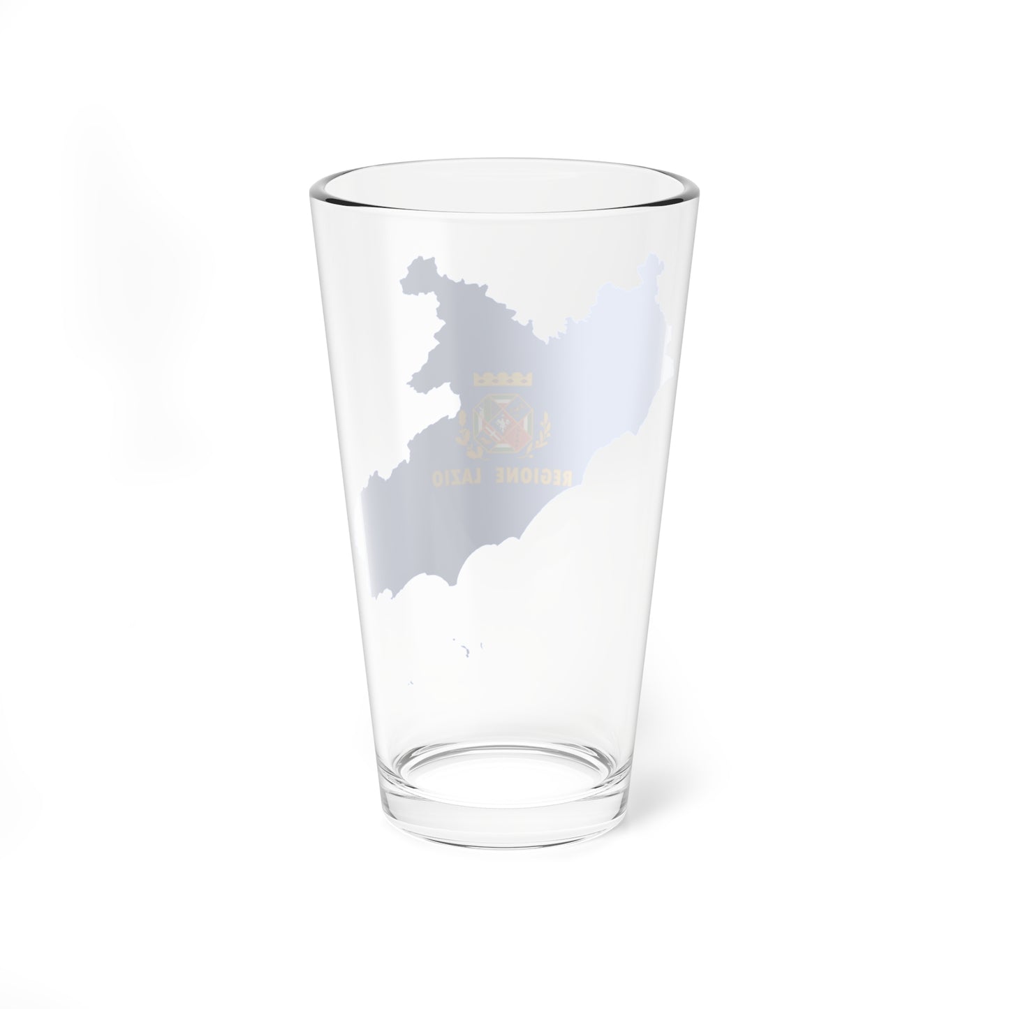 Flag map of Lazio (Italy) Pint Glass 16oz