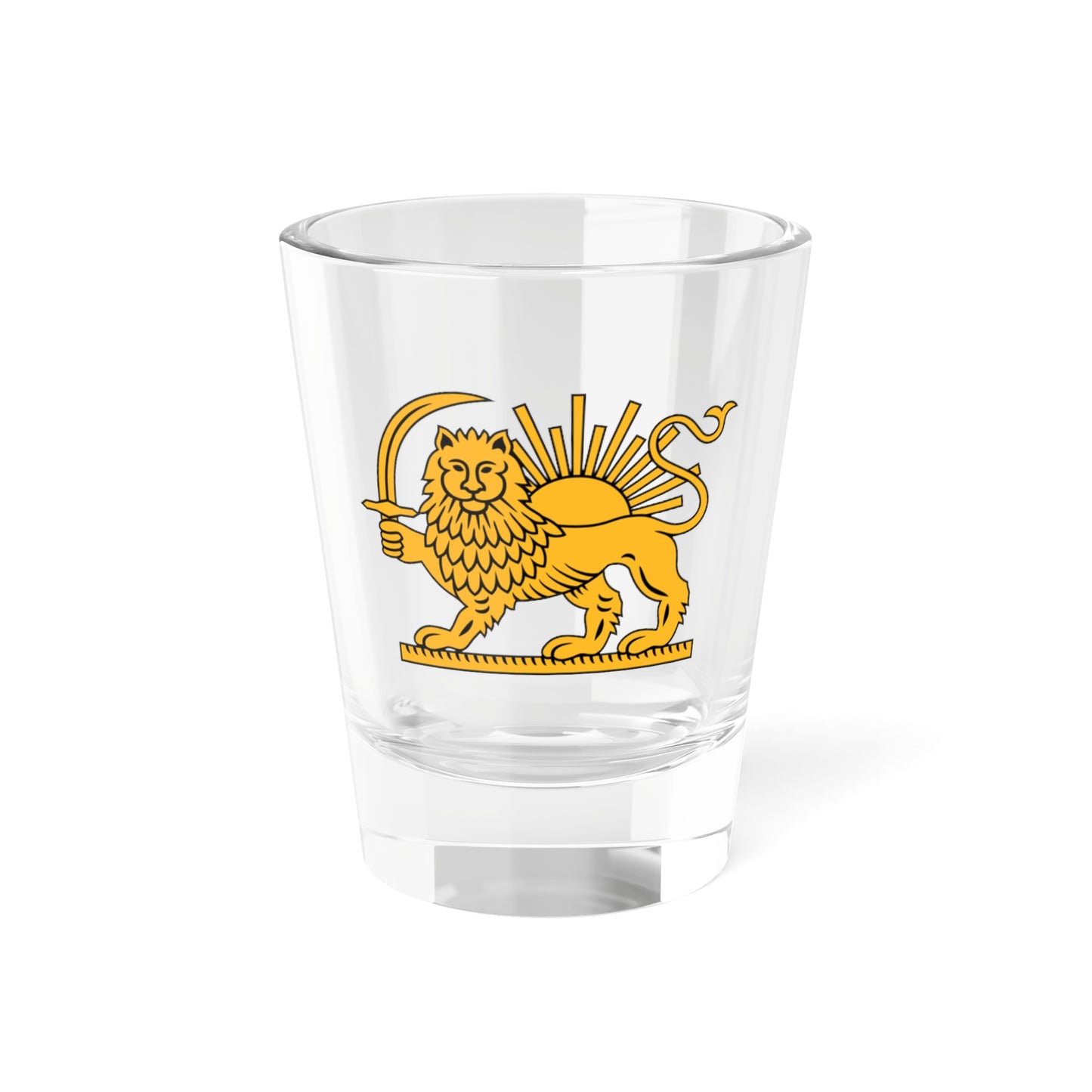 Lion and sun Emblem2 (Iran) (Coat of Arms) Shot Glass 1.5oz