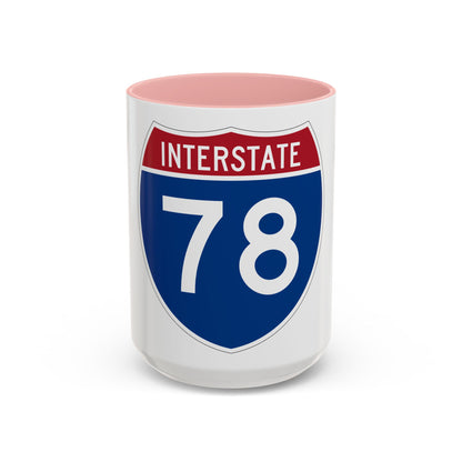 Interstate 78 (U.S. Highways) Accent Coffee Mug