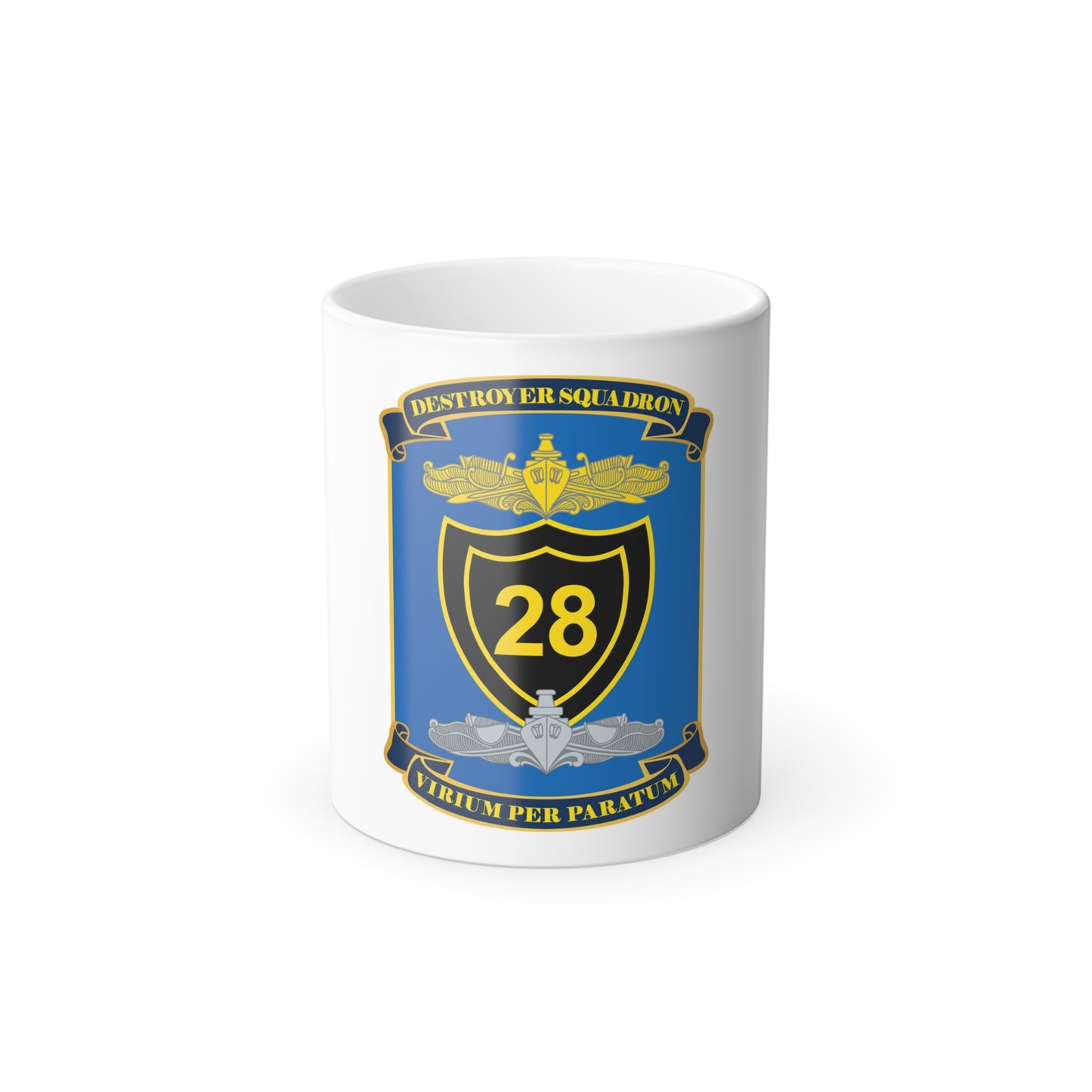 Destroyer Squadron COMDESRON 28 (U.S. Navy) Color Changing Mug 11oz
