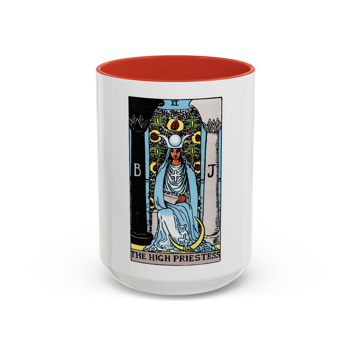 The High Priestess (Tarot Card) Accent Coffee Mug