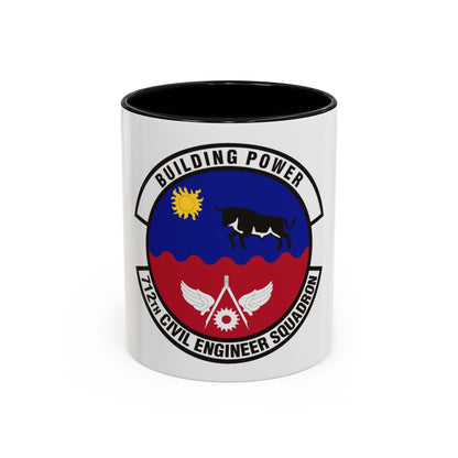 712th Civil Engineer Squadron (U.S. Air Force) Accent Coffee Mug