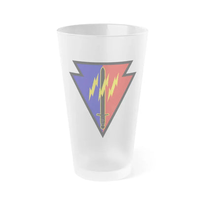 219th Battlefield Surveillance Brigade (U.S. Army) Frosted Pint Glass 16oz Default Title - Go Mug Yourself