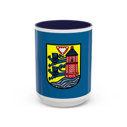 Flag of Flensburg Germany - Accent Coffee Mug-15oz-Navy-Go Mug Yourself