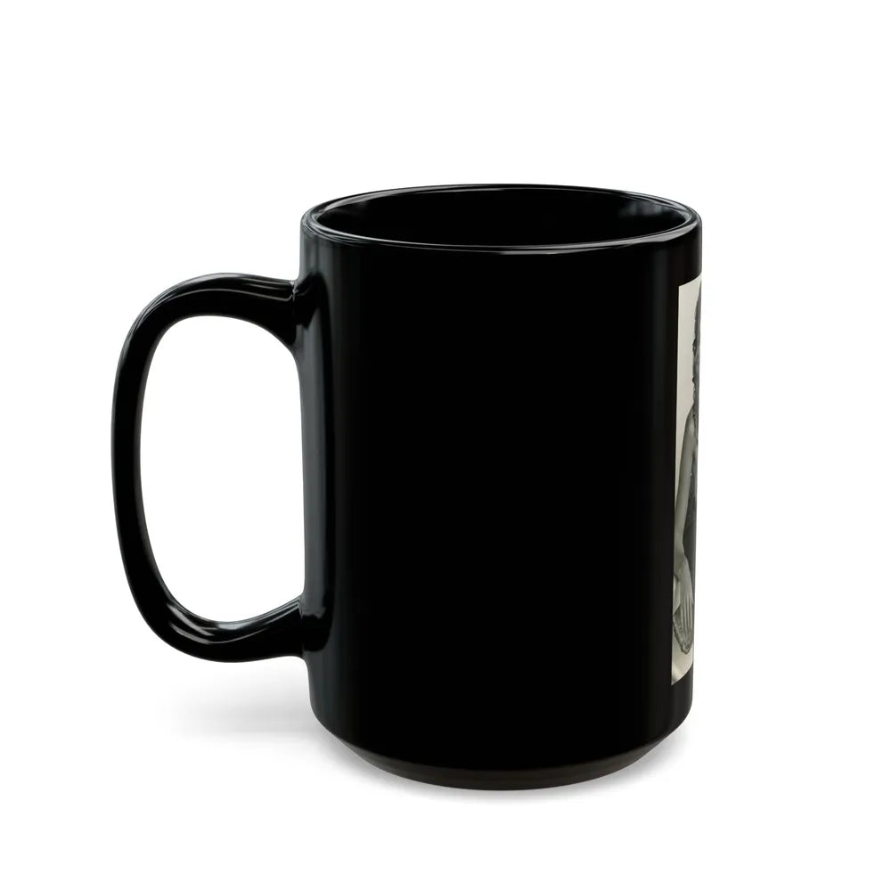 Julie Ege #112 (Vintage Female Icon) Black Coffee Mug-Go Mug Yourself