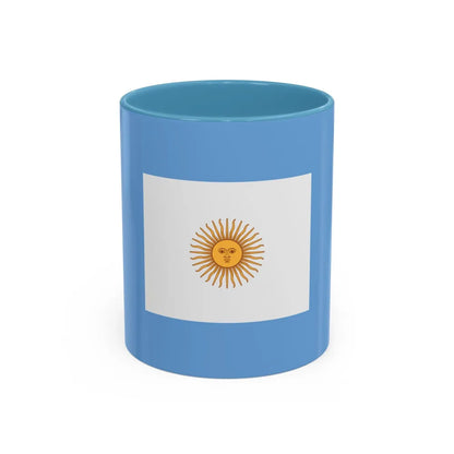 Naval Jack of Argentina - Accent Coffee Mug-11oz-Light Blue-Go Mug Yourself