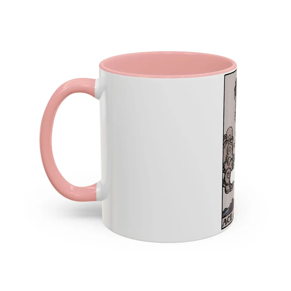 The Ace of Swords (Tarot Card) Accent Coffee Mug-Go Mug Yourself