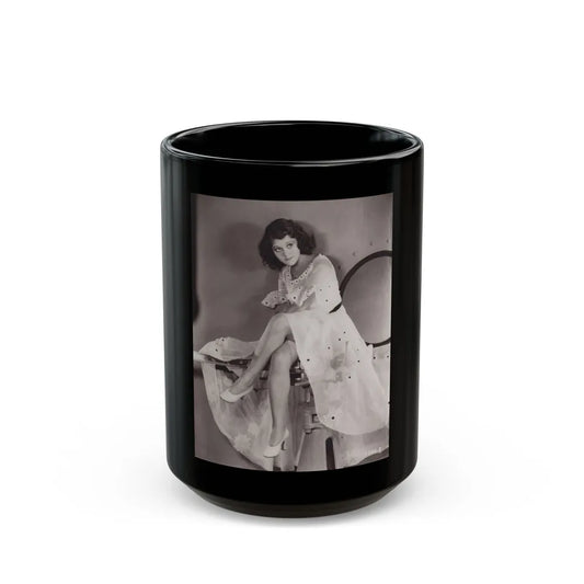 Lillian Roth #51 (Vintage Female Icon) Black Coffee Mug-15oz-Go Mug Yourself