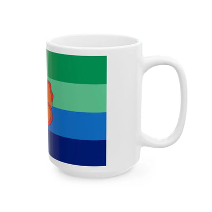 Flag of Angaur Palau - White Coffee Mug-Go Mug Yourself