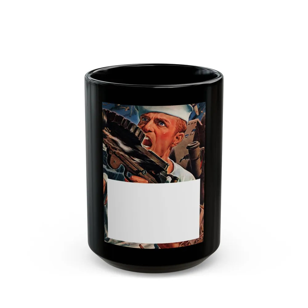 Change of Heart, Liberty magazine, March 27, 1943 - Black Coffee Mug-15oz-Go Mug Yourself