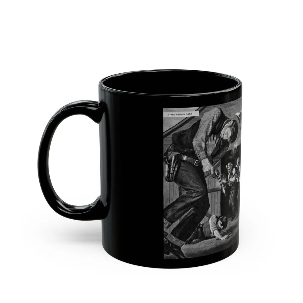 Dead Man's Posse, Men magazine, August 1958 - Black Coffee Mug-Go Mug Yourself