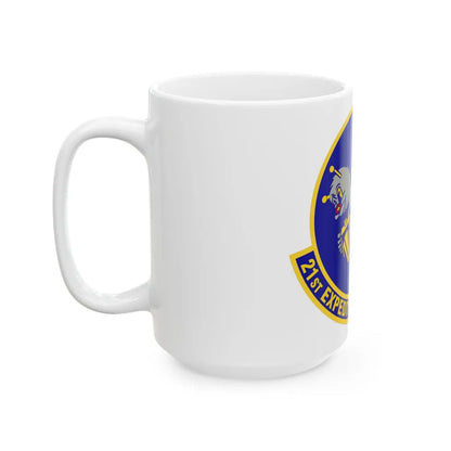 21st Expeditionary Reconnaissance Squadron (U.S. Air Force) White Coffee Mug-Go Mug Yourself