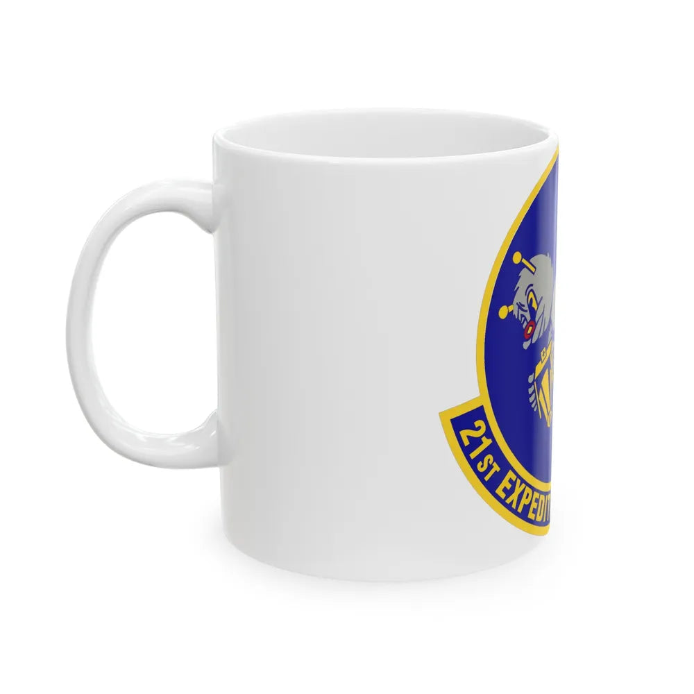 21st Expeditionary Reconnaissance Squadron (U.S. Air Force) White Coffee Mug-Go Mug Yourself