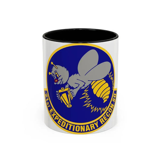 21st Expeditionary Reconnaissance Squadron (U.S. Air Force) Accent Coffee Mug 11oz Black - Go Mug Yourself