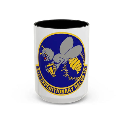 21st Expeditionary Reconnaissance Squadron (U.S. Air Force) Accent Coffee Mug 15oz Black - Go Mug Yourself